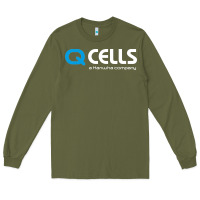 Army Green Mesmerizing Q Cells Long Sleeve Tee - InspiraDesign