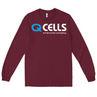 Burgundy Mesmerizing Q Cells Long Sleeve Tee - InspiraDesign