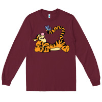 Burgundy tigger Long Sleeve Tee - InspiraDesign