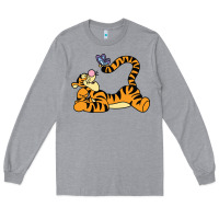 Heather Grey tigger Long Sleeve Tee - InspiraDesign