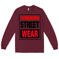 Burgundy VISION STREET WEAR Long Sleeve Tee - InspiraDesign