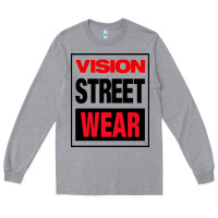 Heather Grey VISION STREET WEAR Long Sleeve Tee - InspiraDesign