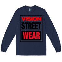 Navy VISION STREET WEAR Long Sleeve Tee - InspiraDesign