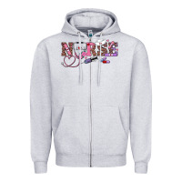 Heather Grey valentines day nurse Zipper Hoodie - RanaPortraitStore