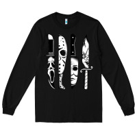 Black knives horror movie friday halloween horror goth evil t shirt Long Sleeve Tee - InspiraDesign