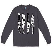 Smoke knives horror movie friday halloween horror goth evil t shirt Long Sleeve Tee - InspiraDesign