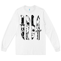 White knives horror movie friday halloween horror goth evil t shirt Long Sleeve Tee - InspiraDesign