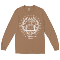 Toasted Coconut Universite Paris La Sorbonne Long Sleeve Tee - InspiraDesign