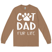 Toasted Coconut funny cat dad fathers day gift shirt fur life cat tee Long Sleeve Tee - InspiraDesign