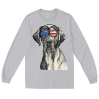 Moon Dust great dane sunglasses american usa flag 4th of july fourth t shirt Long Sleeve Tee - InspiraDesign