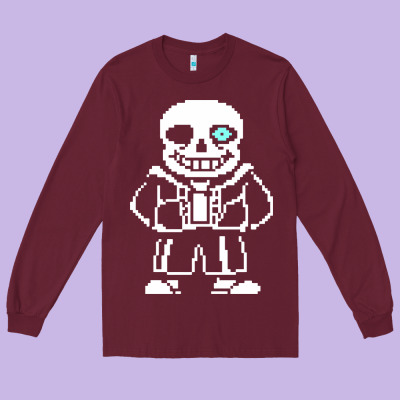 Undertale Sans Long Sleeve Tee Designed By Inspiradesign