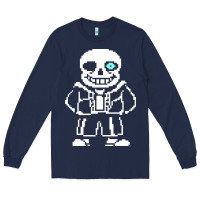 Navy undertale sans Long Sleeve Tee - InspiraDesign