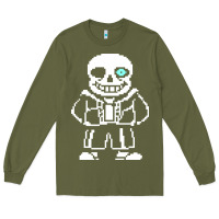 Army Green undertale sans Long Sleeve Tee - InspiraDesign
