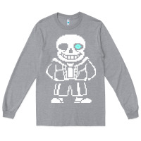 Heather Grey undertale sans Long Sleeve Tee - InspiraDesign