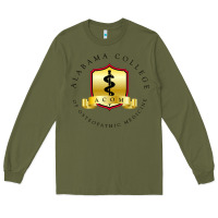 Army Green (ACOM) Al4b4m4, College of Osteopathic Medicine Long Sleeve Tee - InspiraDesign