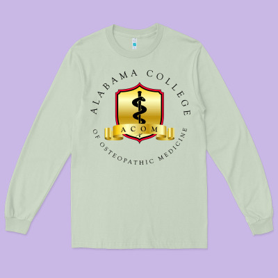 (acom) Al4b4m4, College Of Osteopathic Medicine Long Sleeve Tee Designed By Inspiradesign