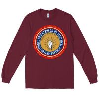 Burgundy IBEW electrician Long Sleeve Tee - InspiraDesign