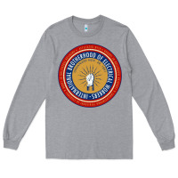 Heather Grey IBEW electrician Long Sleeve Tee - InspiraDesign