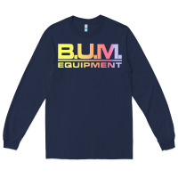 Navy vintage bum equipment 02 Long Sleeve Tee - InspiraDesign
