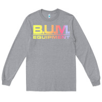 Heather Grey vintage bum equipment 02 Long Sleeve Tee - InspiraDesign