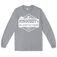 Heather Grey Pinochet Helicopter Tours Long Sleeve Tee - InspiraDesign