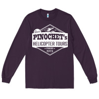 Plum Pinochet Helicopter Tours Long Sleeve Tee - InspiraDesign