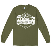 Army Green Pinochet Helicopter Tours Long Sleeve Tee - InspiraDesign