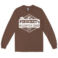 Chestnut Pinochet Helicopter Tours Long Sleeve Tee - InspiraDesign