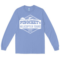 Colony Blue Pinochet Helicopter Tours Long Sleeve Tee - InspiraDesign