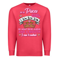 Cardinal As A Pisces Girl I Was Born With My Heart On My Sleeve And A Mouth Premium Sweatshirt - Jasminsmagicworld