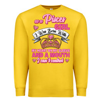 Lemon As A Pisces Girl I Was Born With My Heart On My Sleeve And A Mouth Premium Sweatshirt - Jasminsmagicworld