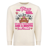 Sandshell As A Pisces Girl I Was Born With My Heart On My Sleeve And A Mouth Premium Sweatshirt - Jasminsmagicworld