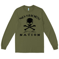 Army Green kenny chesney on shoes nation tour 2022 Long Sleeve Tee - InspiraDesign