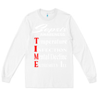 White Sepsis Awareness  Know Sepsis Signs  Sepsis Surviv Long Sleeve Tee - InspiraDesign