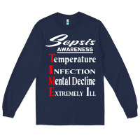 Sepsis Awareness  Know Sepsis Signs  Sepsis Surviv Long Sleeve Tee | Teevron