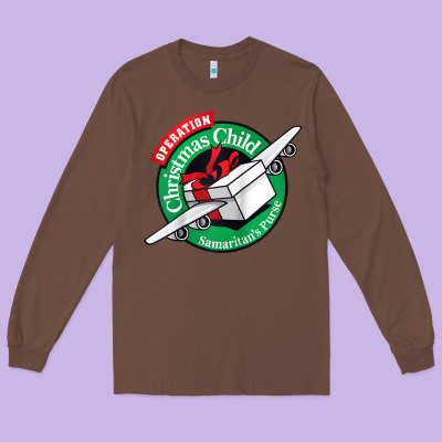 Samaritan's Purse Operation Christmas Child Funny Raglan Baseball Tee Long Sleeve Tee Designed By Inspiradesign