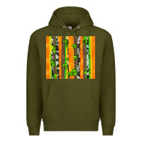 Army Green st patricks shamrock with cowhide Premium Hoodie - Artiststas
