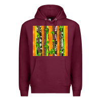 Burgundy st patricks shamrock with cowhide Premium Hoodie - Artiststas