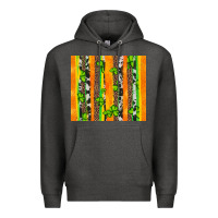 Charcoal Heather st patricks shamrock with cowhide Premium Hoodie - Artiststas
