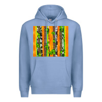 Colony Blue st patricks shamrock with cowhide Premium Hoodie - Artiststas
