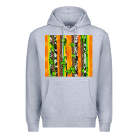 Heather Grey st patricks shamrock with cowhide Premium Hoodie - Artiststas