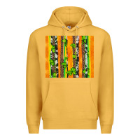 Mustard st patricks shamrock with cowhide Premium Hoodie - Artiststas