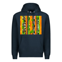 Navy st patricks shamrock with cowhide Premium Hoodie - Artiststas