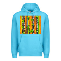 Ocean Blue st patricks shamrock with cowhide Premium Hoodie - Artiststas