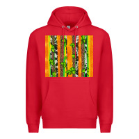 Red st patricks shamrock with cowhide Premium Hoodie - Artiststas
