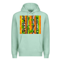 Seafoam st patricks shamrock with cowhide Premium Hoodie - Artiststas