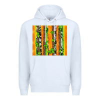 White st patricks shamrock with cowhide Premium Hoodie - Artiststas