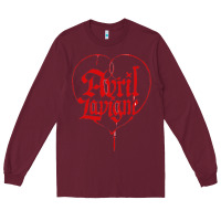 Burgundy avril lavigne Long Sleeve Tee - InspiraDesign