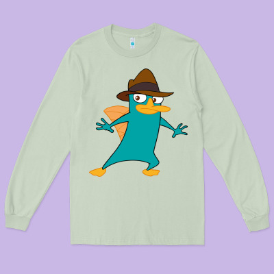 Perry The Platypus Long Sleeve Tee Designed By Inspiradesign
