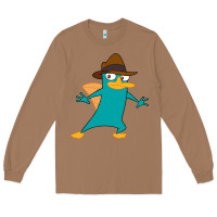 Toasted Coconut Perry The Platypus Long Sleeve Tee - InspiraDesign
